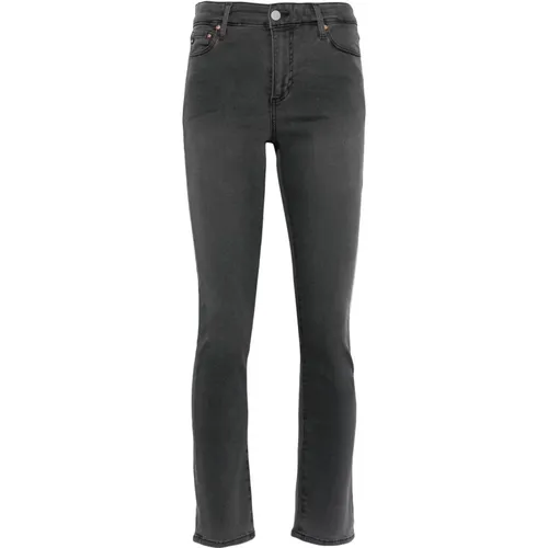 High Rise Slim Gerades Jeans , Damen, Größe: W27 - adriano goldschmied - Modalova