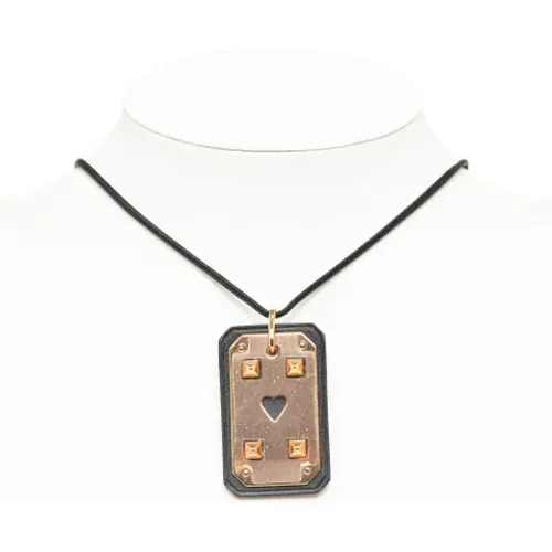 Pre-owned Jewellery, female, , Size: ONE SIZE Pre-owned Leather necklaces - Hermès Vintage - Modalova