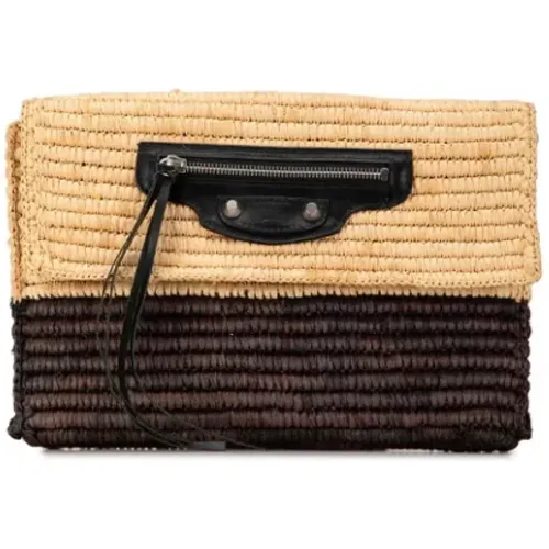 Pre-owned Clutches, female, , Size: ONE SIZE Pre-owned Raffia balenciaga-bags - Balenciaga Vintage - Modalova