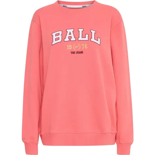 L. Taylor Sweatshirt Rose Hip , Damen, Größe: XS - Ball - Modalova