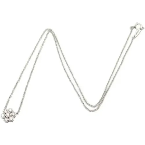 Pre-owned Jewellery, female, , Size: ONE SIZE Pre-owned Platinum necklaces - Tiffany & Co. Pre-owned - Modalova