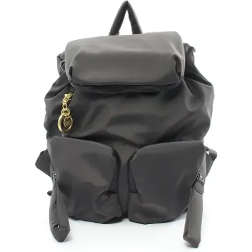 Pre-owned Polyester backpacks , female, Sizes: ONE SIZE - Chloé Pre-owned - Modalova