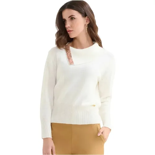 Weißer Segelhals Pullover , Damen, Größe: XL - Alviero Martini 1a Classe - Modalova