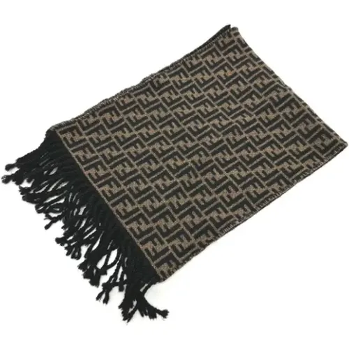 Pre-owned Wool scarves , female, Sizes: ONE SIZE - Fendi Vintage - Modalova