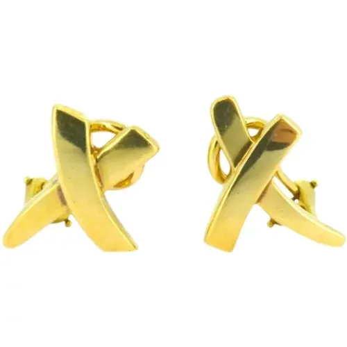 Pre-owned Jewellery, female, , Size: ONE SIZE Pre-owned Gold earrings - Tiffany & Co. Pre-owned - Modalova