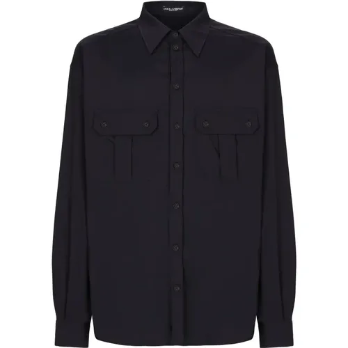 Shirts for Men , male, Sizes: L, M - Dolce & Gabbana - Modalova