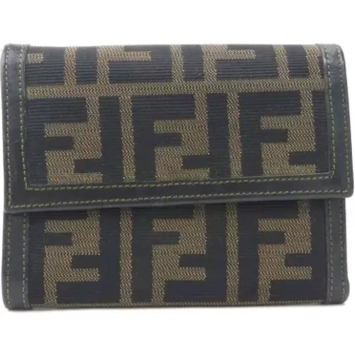 Pre-owned Wallets, female, , Size: ONE SIZE Pre-owned Canvas wallets - Fendi Vintage - Modalova