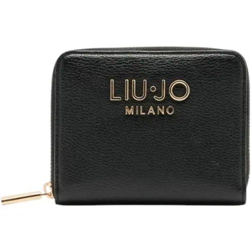 Wallets & Cardholders, female, , Size: ONE SIZE Zip Short Wallet with Multiple Compartments - Liu Jo - Modalova
