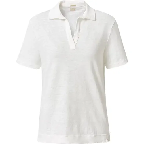 Polo-Shirt aus Baumwolle mit knopfloser Öffnung , Herren, Größe: S - Massimo Alba - Modalova