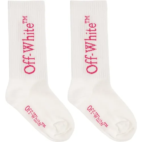 Lange Socken mit Logo Off White - Off White - Modalova