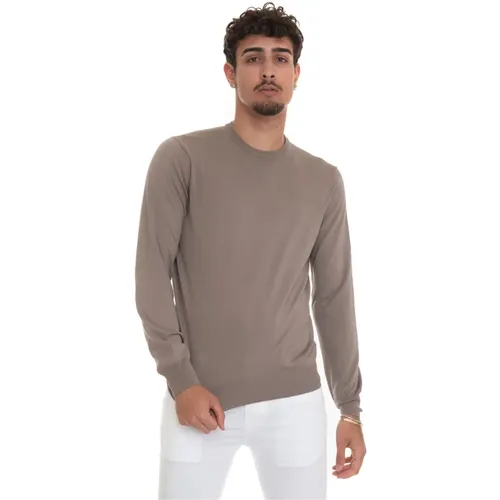 Baumwoll Rundhals Pullover , Herren, Größe: 3XL - Gran Sasso - Modalova