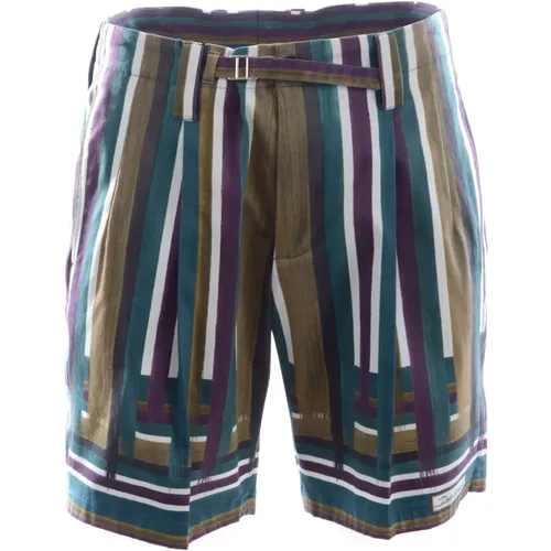 Casual Shorts, male, , Size: 3XL Striped Bermuda Shorts for Men - Dolce & Gabbana - Modalova