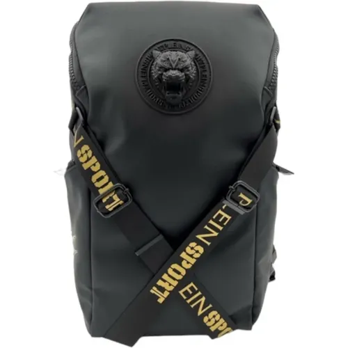 Technical Fabric Backpack with Logo , male, Sizes: ONE SIZE - Plein Sport - Modalova