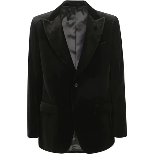 Velvet Blazer with External Pockets , male, Sizes: L, XL - Lardini - Modalova