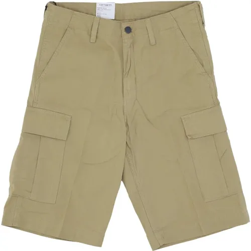 Casual Shorts, male, , Size: W28 Cargo Shorts Agate Rinsed - Carhartt WIP - Modalova