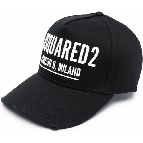 White Logo Baseball Cap , unisex, Sizes: ONE SIZE - Dsquared2 - Modalova