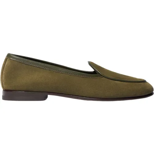 Nele Grüner Wildleder Loafer , Herren, Größe: 35 EU - Scarosso - Modalova