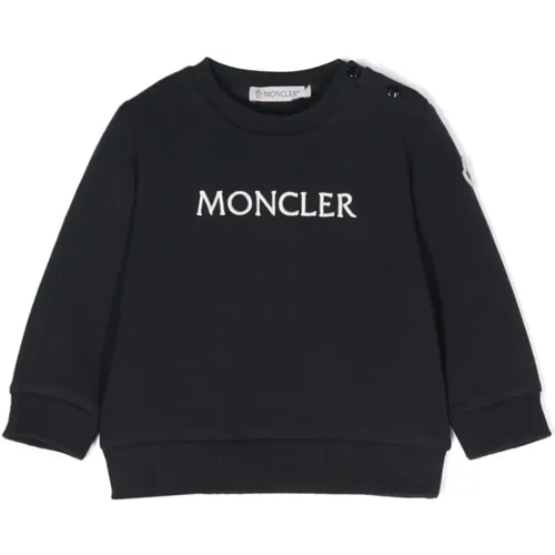 Blauer Sweatshirt Jungen Ss24 - Moncler - Modalova