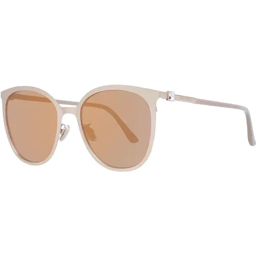 Gold Square Sunglasses , female, Sizes: ONE SIZE - Jimmy Choo - Modalova