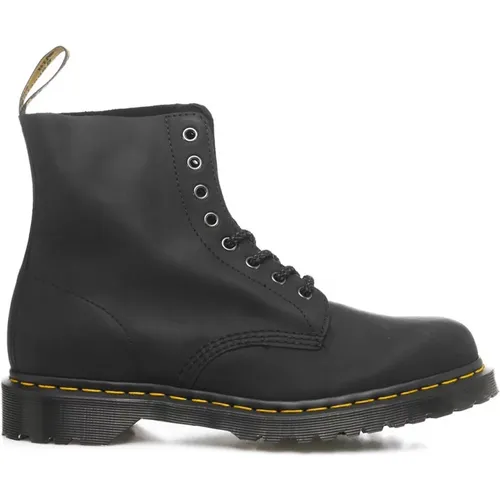 Schwarze Lederstiefeletten für Herren , Herren, Größe: 39 EU - Dr. Martens - Modalova