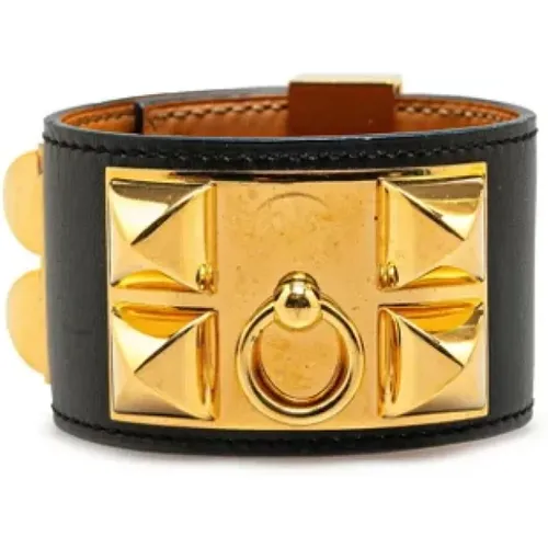 Pre-owned Jewellery, male, , Size: ONE SIZE Pre-owned Leather bracelets - Hermès Vintage - Modalova