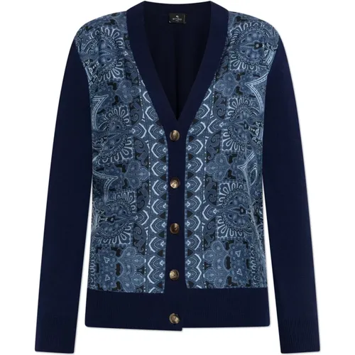 Strickjacke mit dekorativem Muster - ETRO - Modalova