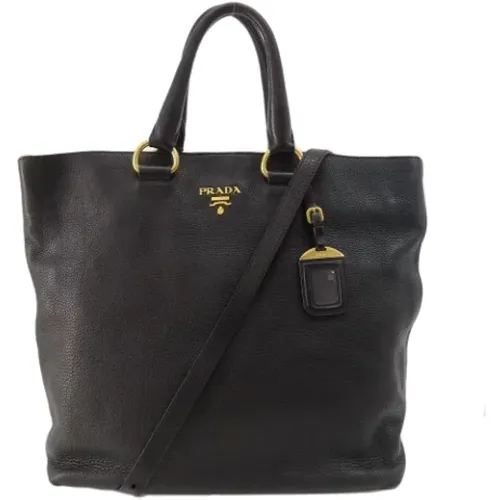 Pre-owned Tote Bags, female, , Size: ONE SIZE Pre-owned Leather handbags - Prada Vintage - Modalova