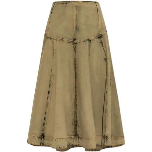 Denim skirt with a `vintage` effect , female, Sizes: 2XS, XS - Salvatore Ferragamo - Modalova