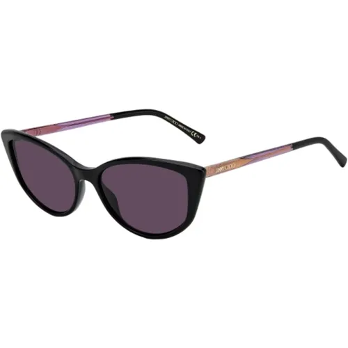 Schwarze Azetat Damen Sonnenbrille - Jimmy Choo - Modalova