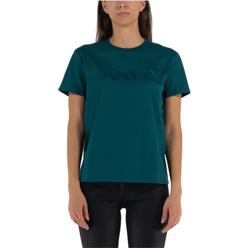 Embroidered T-Shirt , female, Sizes: M, S - Lanvin - Modalova