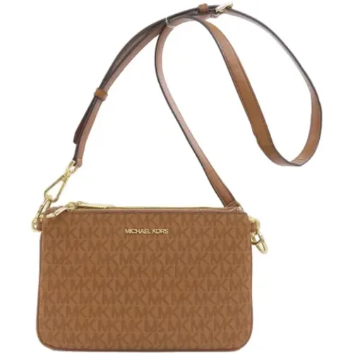 Pre-owned Cross Body Bags, female, , Size: ONE SIZE Pre-owned Canvas shoulder-bags - Michael Kors Pre-owned - Modalova