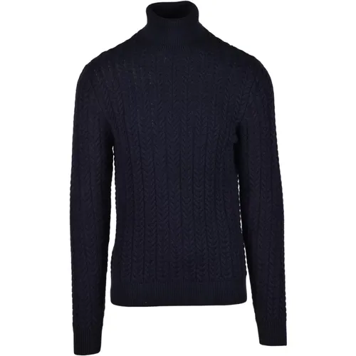 Turtlenecks, male, , Size: S Cotton Knit Sweater - Selected Homme - Modalova