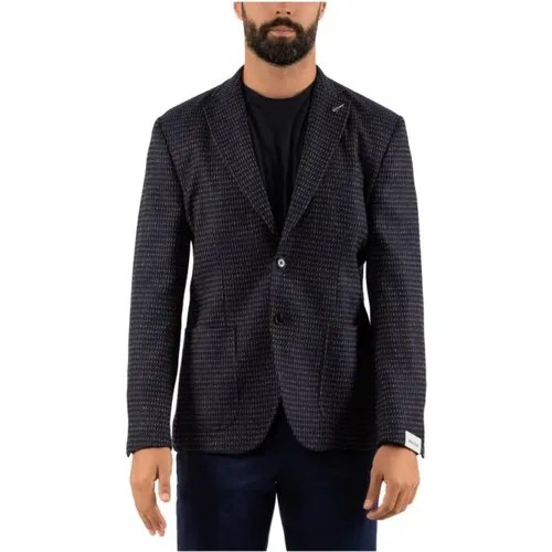 Blazers, male, , Size: 2XL Mens Jacket - Paoloni - Modalova