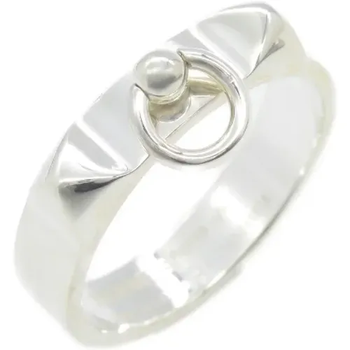 Pre-owned Metal rings , female, Sizes: ONE SIZE - Hermès Vintage - Modalova