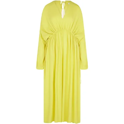 Elegant Draped Maxi Dress , female, Sizes: XS, S, M - Ballantyne - Modalova
