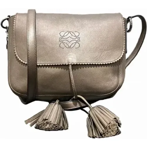 Pre-owned Cross Body Bags, female, , Size: ONE SIZE Pre-owned Leather shoulder-bags - Loewe Pre-owned - Modalova