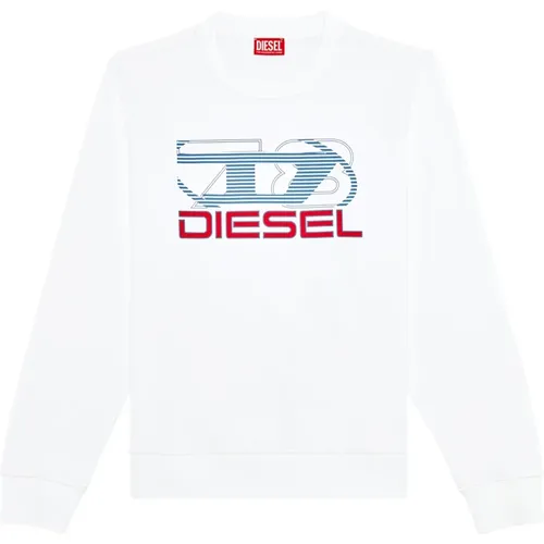 Sweatshirt mit Logo-Print , Herren, Größe: XL - Diesel - Modalova
