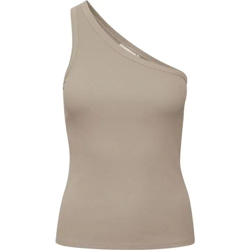 Stilvolles One-Shoulder Top , Damen, Größe: L - Gestuz - Modalova