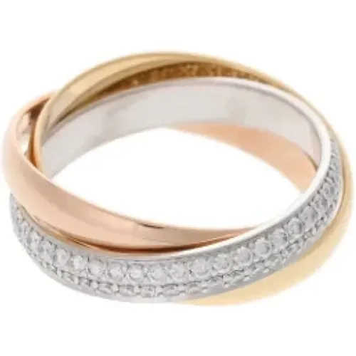 Pre-owned Jewellery, female, , Size: ONE SIZE Pre-owned Rose Gold rings - Cartier Vintage - Modalova