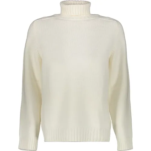 Turtlenecks, male, , Size: 2XL Ribbed Wool Turtleneck Sweater - Dondup - Modalova
