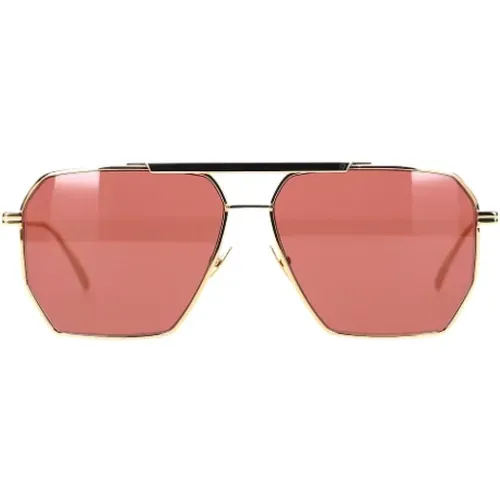 Pre-owned Accessories, female, , Size: ONE SIZE Pre-owned Metal sunglasses - Bottega Veneta Vintage - Modalova