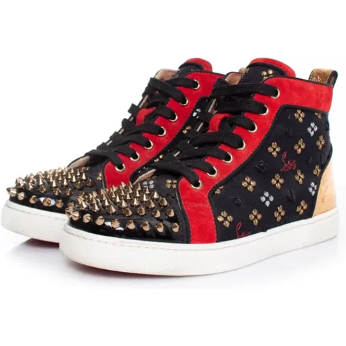 Pre-owned Shoes, female, , Size: 8 US Lou Spike High Top Sneakers - Christian Louboutin Pre-owned - Modalova