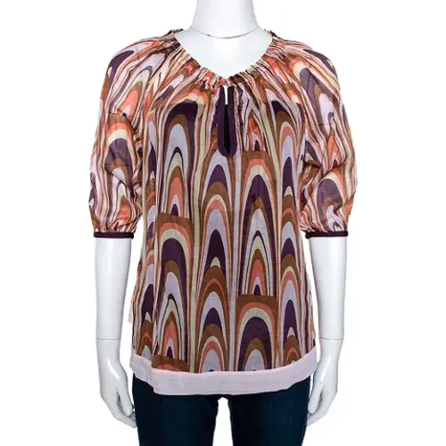 Pre-owned Shirts & Blouses, female, , Size: M Pre-owned Cotton tops - Missoni Pre-owned - Modalova