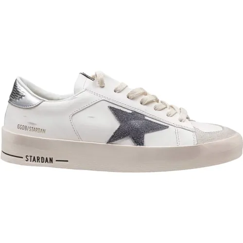 Sneakers, male, , Size: 9 US Leather Sneakers with Gray Star - Golden Goose - Modalova