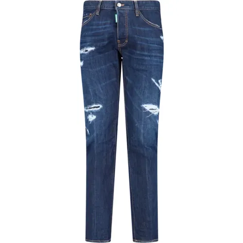 Slim Fit Denim Jeans , Herren, Größe: XL - Dsquared2 - Modalova