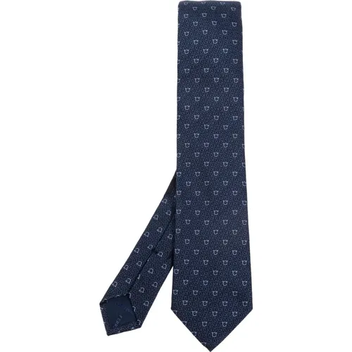 Ties, male, , Size: ONE SIZE Silk tie - Salvatore Ferragamo - Modalova