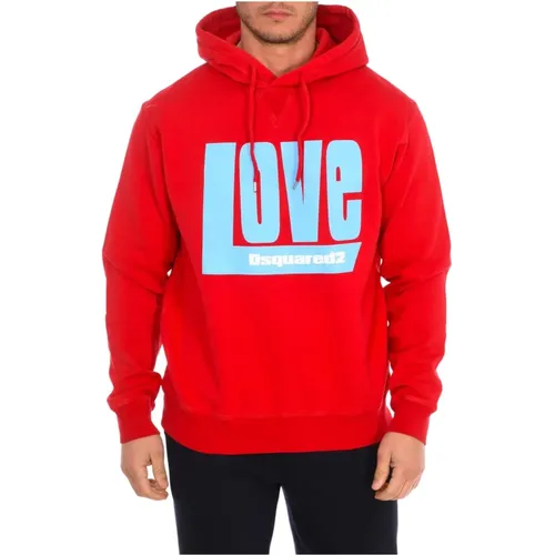 Hoodies , Herren, Größe: L - Dsquared2 - Modalova