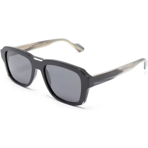 Schwarze Sonnenbrille mit Original-Etui , Herren, Größe: 55 MM - Face a Face - Modalova