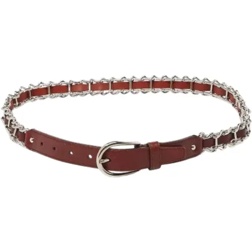 Pre-owned Belts, female, , Size: ONE SIZE Pre-owned Leather belts - Miu Miu Pre-owned - Modalova