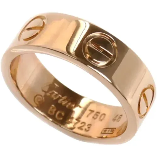 Pre-owned Jewellery, female, , Size: ONE SIZE Pre-owned Rose Gold rings - Cartier Vintage - Modalova